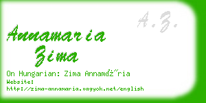 annamaria zima business card